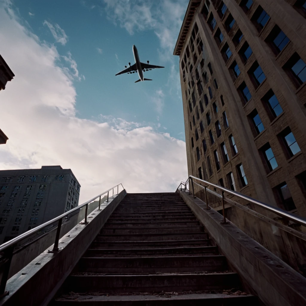 Low Angle (from below) cinematic style XL