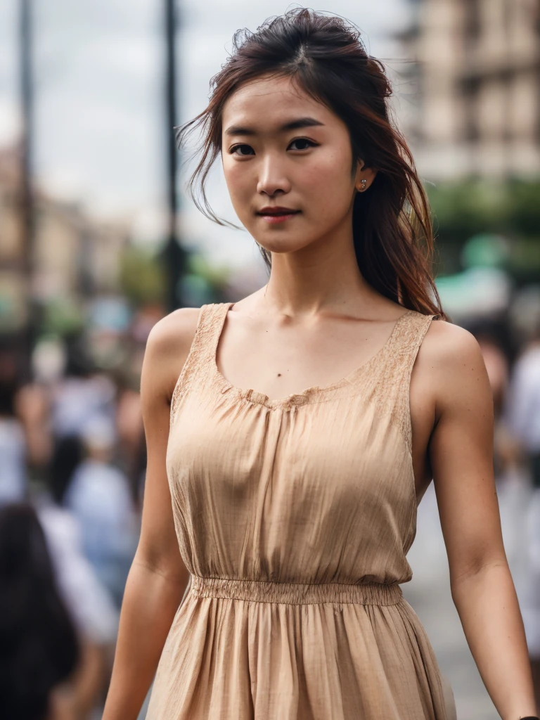 <lora:wface2:1> wface2, tan skin, 1girl, summer dress, walking in the city, best quality, high quality, extremely detailed, realistic, photorealistic, 
photo, realistic, portrait photo, upper body