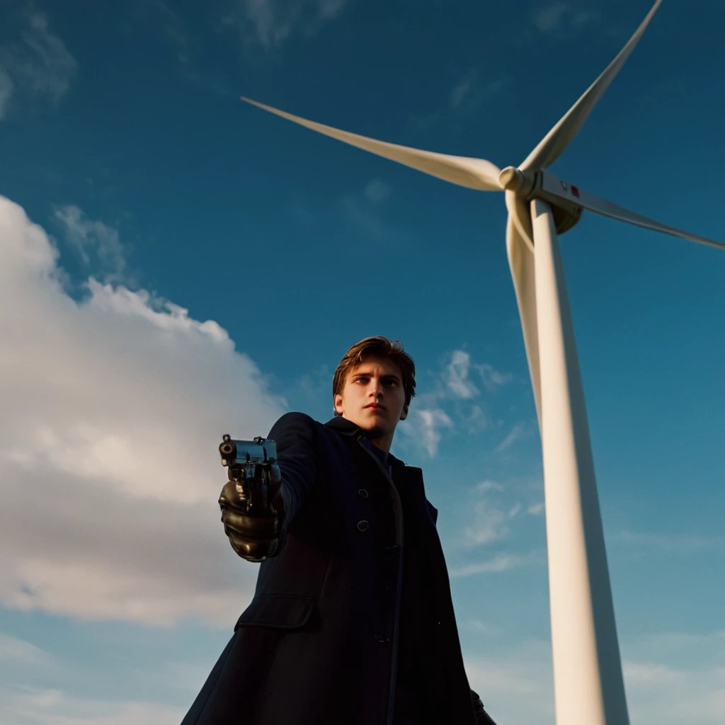 Low Angle (from below) cinematic style XL