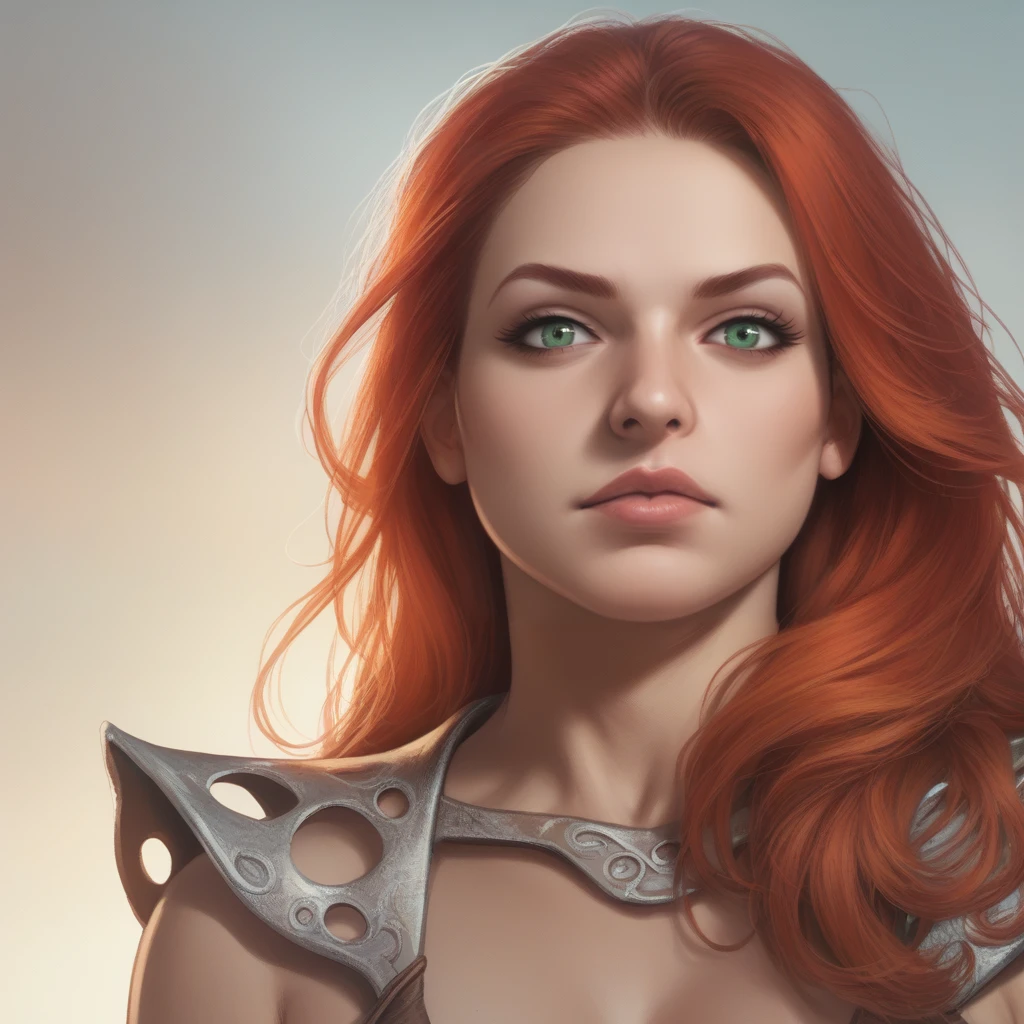 score_9, score_8_up, score_7_up, score_6_up, score_5_up, score_4_up, realistic, photoshop \(medium\), <lora:RedSonja_t2-000013-128:1.0> 1girl, RedSonja, redhead, green eyes,