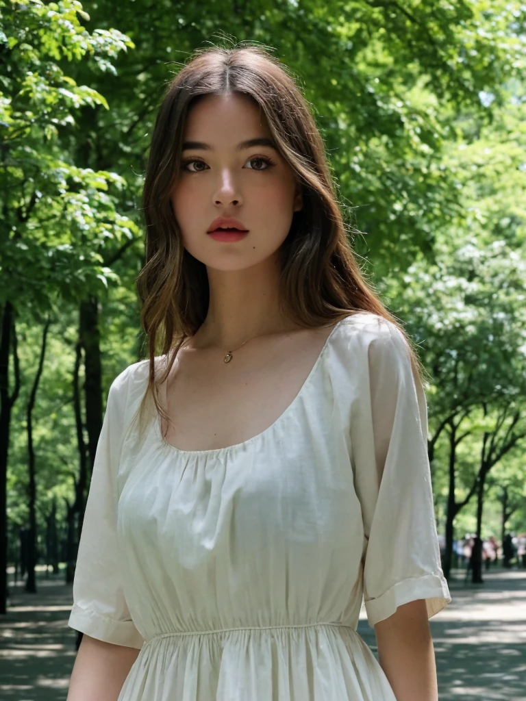 <lora:JackieWork:1> jackie, 1girl, summer dress, walking in the park, best quality, high quality, extremely detailed, realistic, photorealistic, 
photo, realistic, portrait photo, upper body