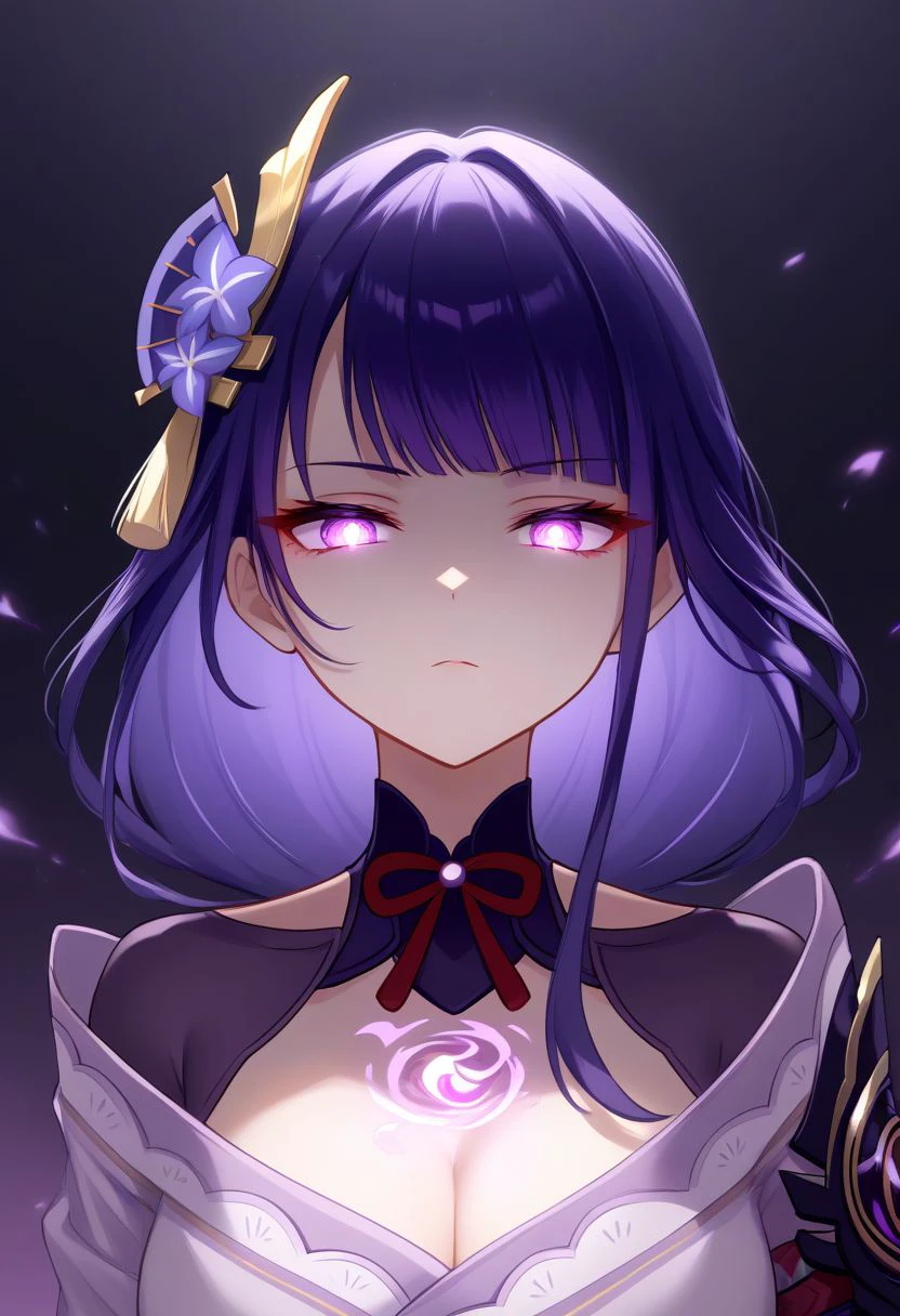 score_9, score_8_up, score_7_up, 1girl, BREAK,
purple eyes, purple hair, raiden shogun,
INKxXmo Dark Theme, Shaded Face, glowing ,Glowing eyes, dark background,