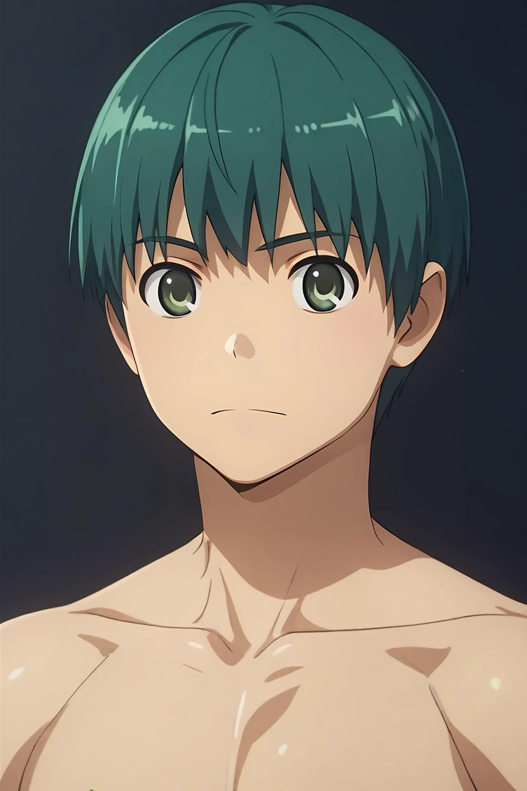 score_9, score_8_up, score_7_up, , rating_safe, , (3d:0.4), , , 1boy, solo, male focus, <lora:yuusaku_kitamura_pony:0.9>, yuusaku_kitamura, green hair, green eyes, short hair, , , , <lora:sdxl_lightning_8step_lora:1>