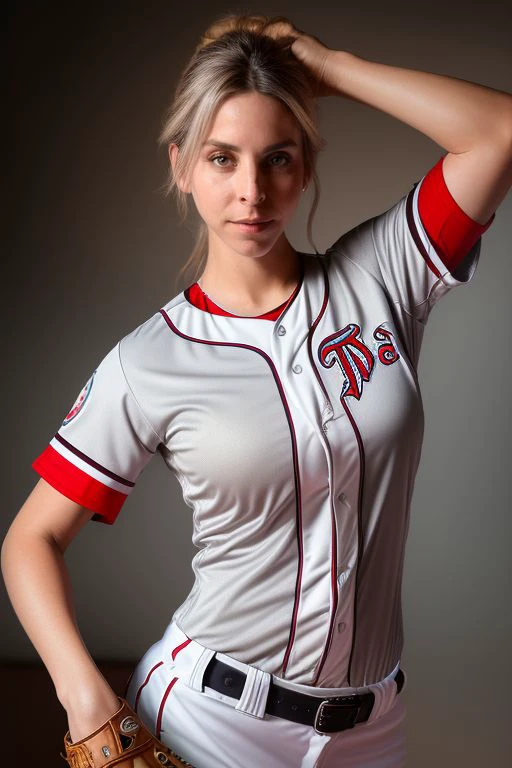 DEN_wettmelons_OF,
(playing baseball and wearing a baseball uniform swinging a bat, baseball uniform, playing baseball, baseball:1.1),
bokeh, f1.4, 40mm, photorealistic, raw, 8k, textured skin, skin pores, intricate details <lora:epi_noiseoffset2:1>, epiCRealism <lora:ClothingAdjuster3:-1>