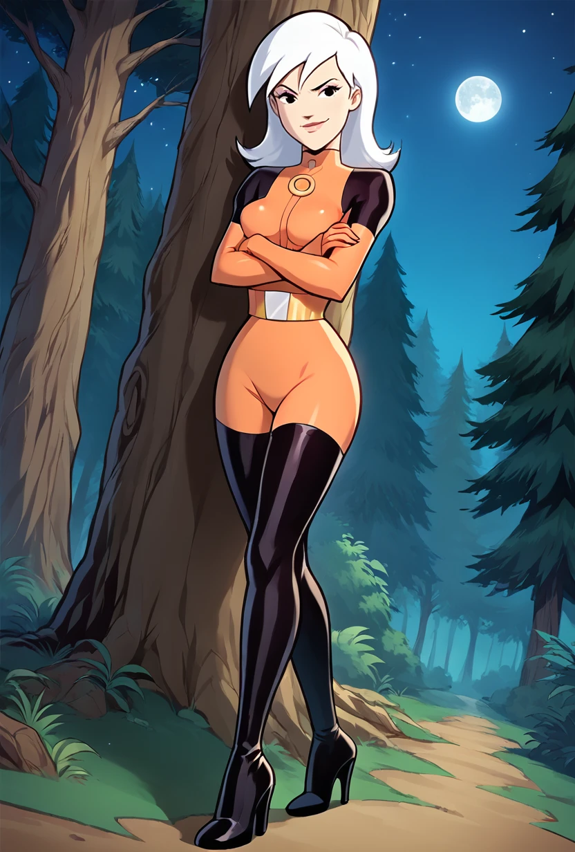 extremely big breasts, big tits, seductive pose, evil, drowning in quicksand, partially submerged, naked, extremely big ass, exposed ass, ass focus, bootylicious, big butt, touching ass, naked breasts,  curvy hips, white skin, gigantic butt, ass shot