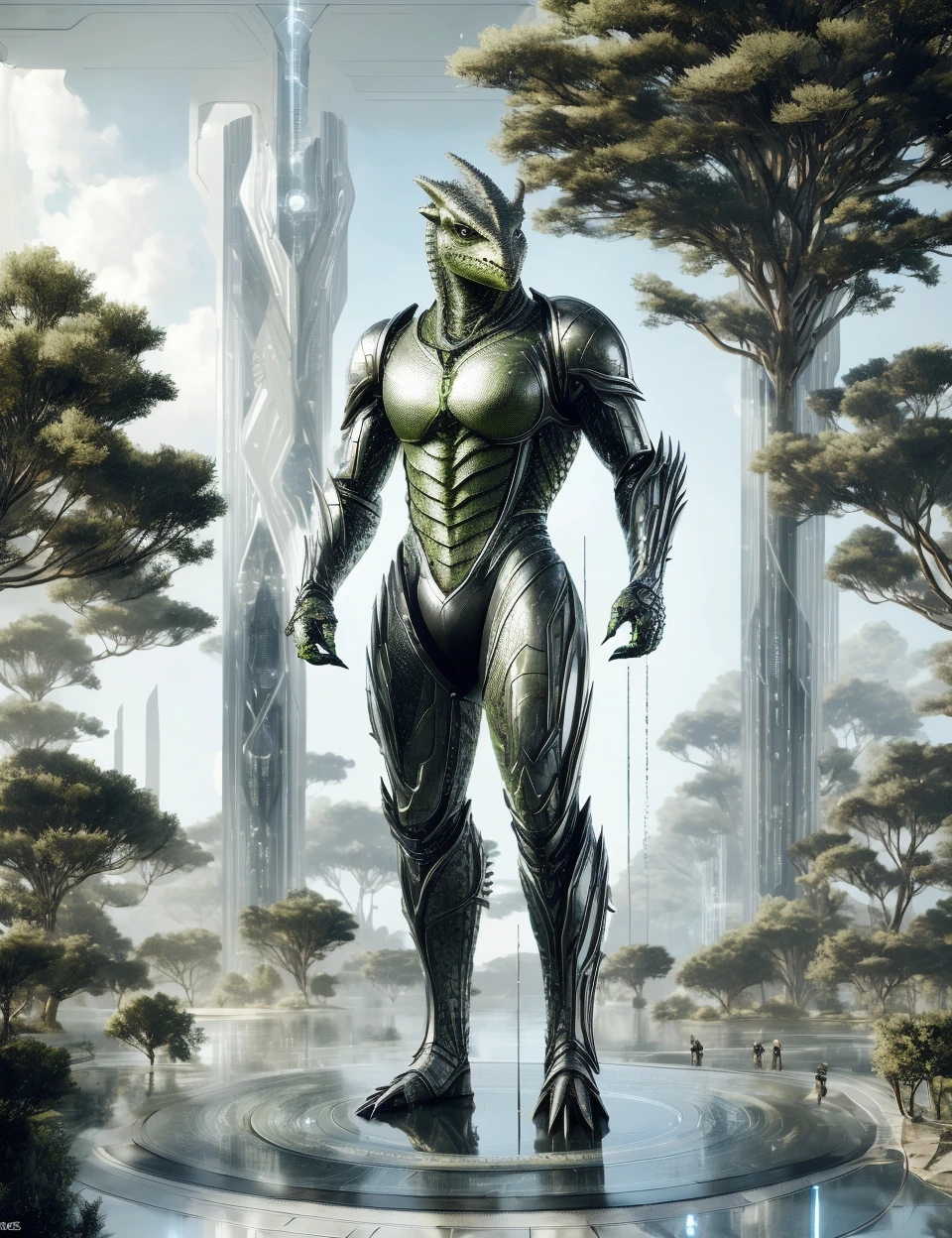 DonM71m37r4v3l male hist (argonian sentient trees), tech blackmailer,, javelin  <lora:DonM71m37r4v3l:1>