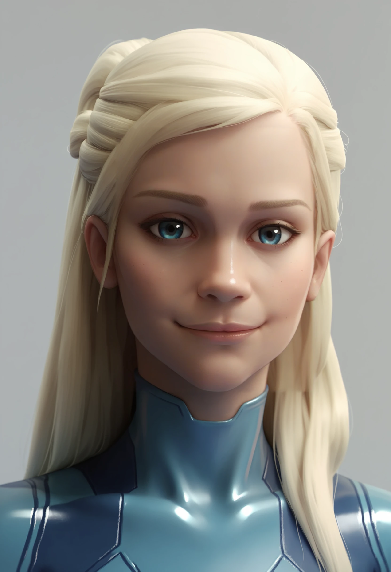 score_9, score_8_up, score_7_up, score_6_up, score_5_up, score_4_up, 1girl, <lora:DaenerysTargaryen:0.9> , solo, long hair, blonde hair, half updo, blue eyes, wearing zero suit, smile, looking at viewer,