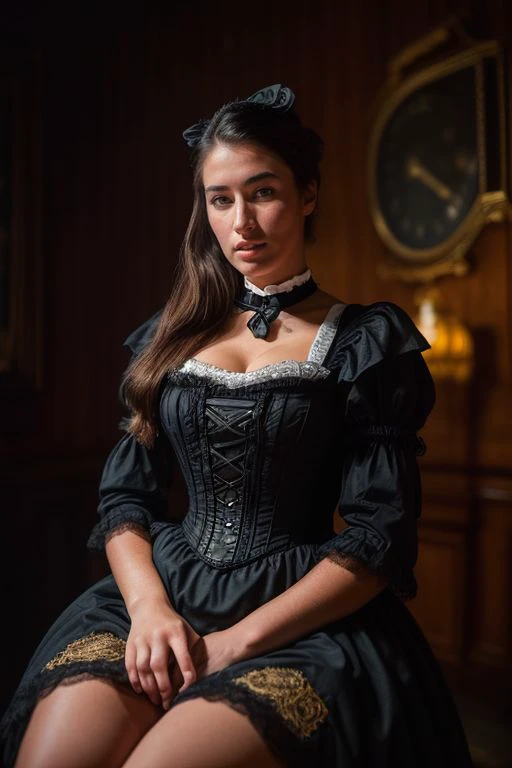 DEN_marie_temara,
(French Post card, wearing a Victorian steampunk dress sitting in a Victorian parlour house, glamour, Victorian, atmospheric Victorian steampunk:1.2),
bokeh, f1.4, 40mm, photorealistic, raw, 8k, textured skin, skin pores, intricate details <lora:epi_noiseoffset2:1>, epiCRealism <lora:ClothingAdjuster3:-1>