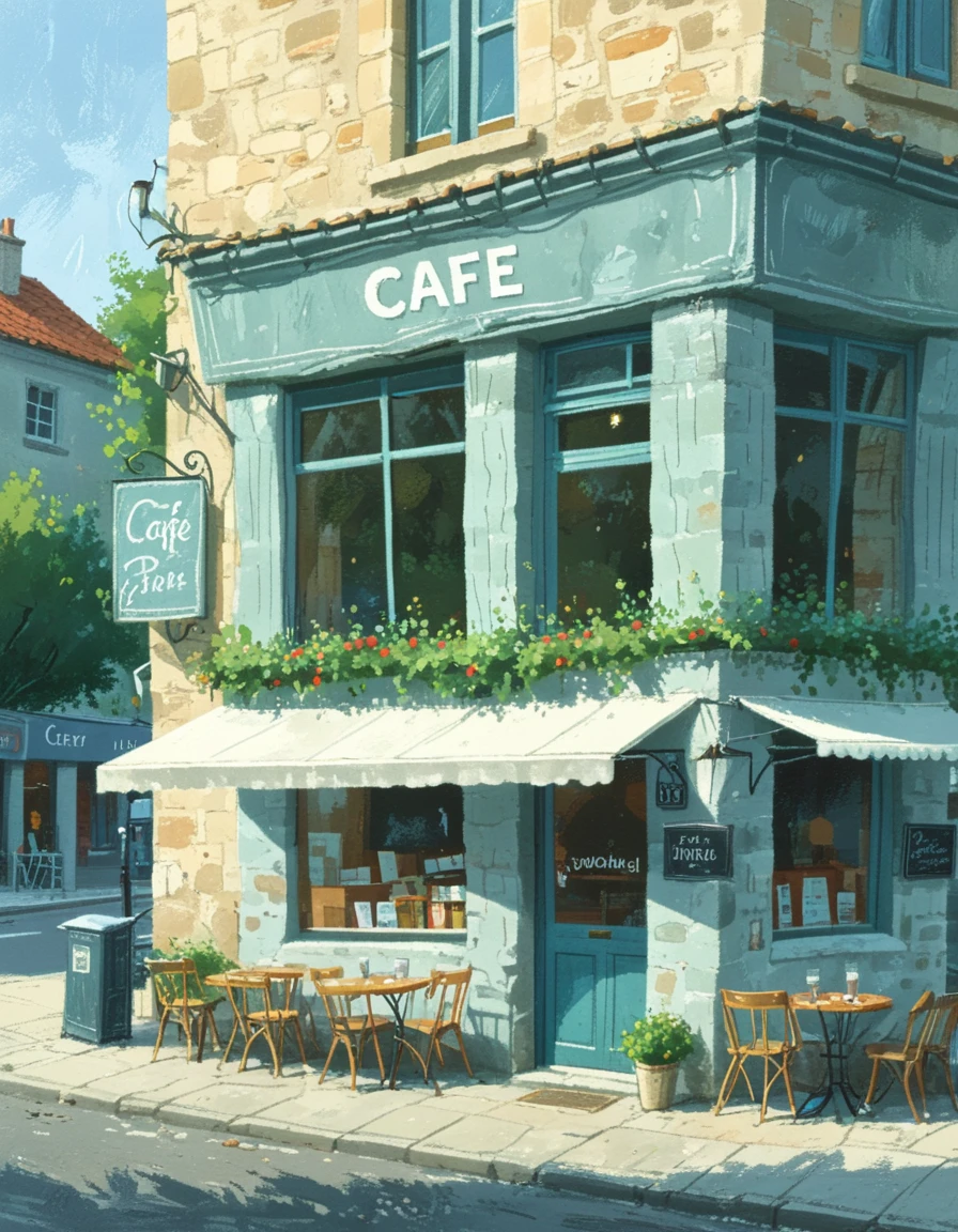 <lora:CBS_novuschroma23 style:1.5> novuschroma23 exterior of a cafe