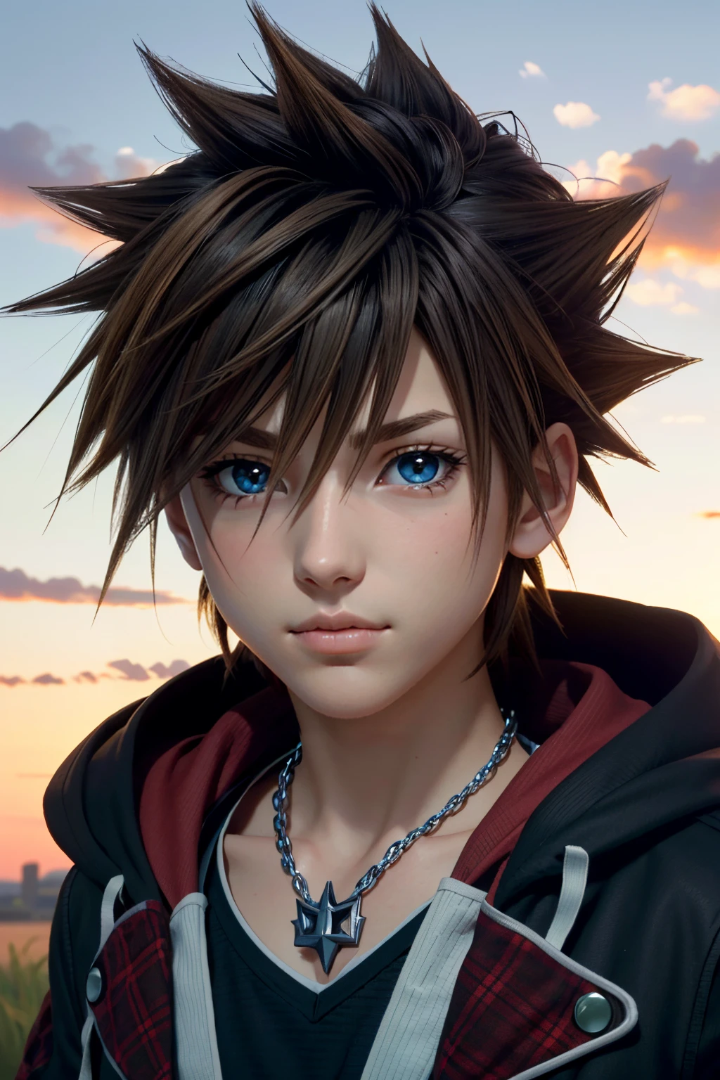 ((ultra detailed, masterpiece, absurdres))
 <lora:KH3Sora:0.8>
KH3Sora, 1boy, brown hair, spiked hair, portrait