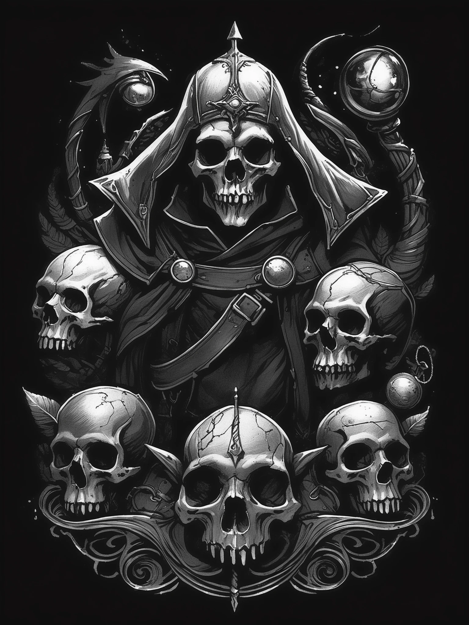 FRESHIDEAS Dark RPG old-school style Ink,