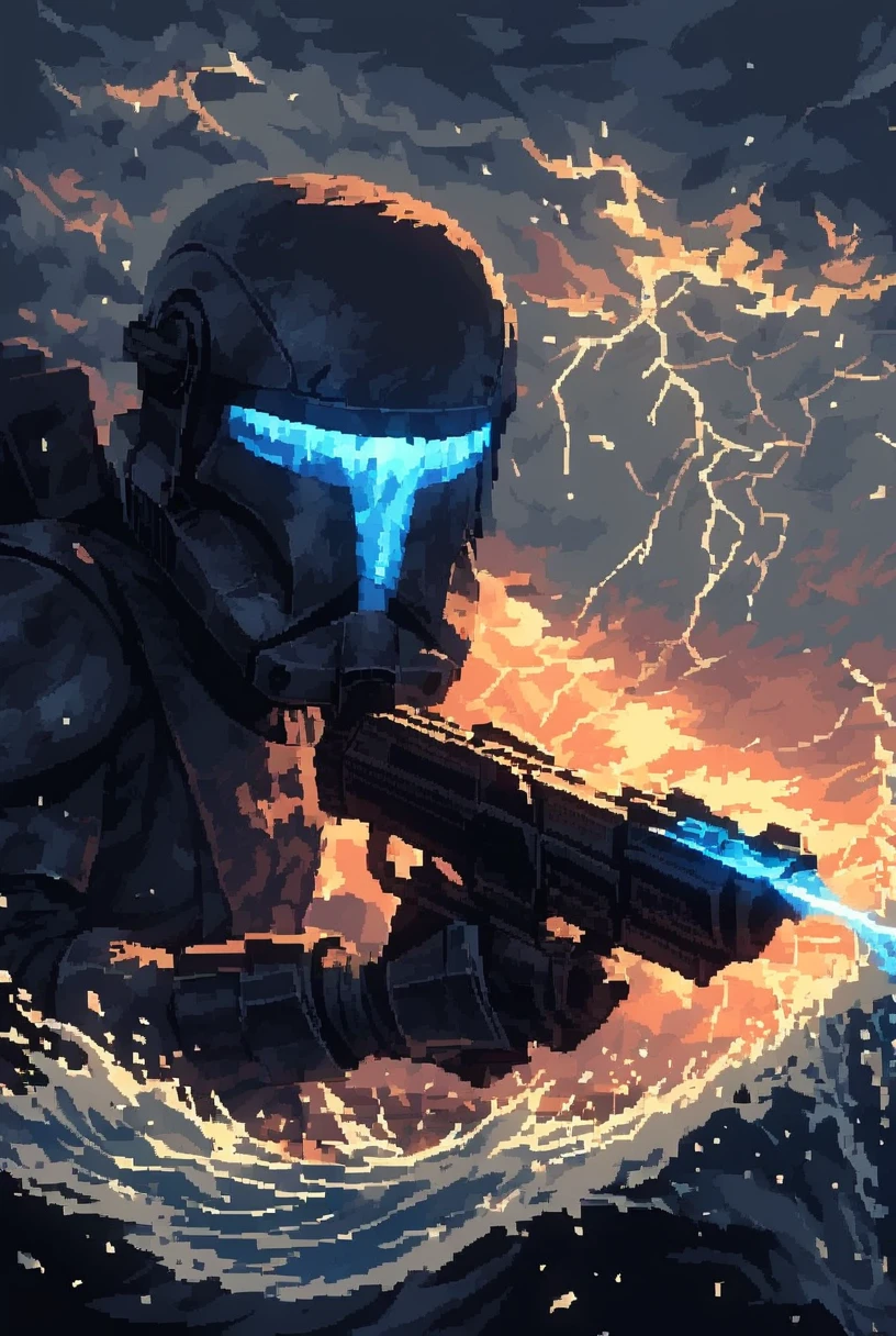 (7-CloneCommando holding gun), micro photography, portrait, detailed helmet, thunderstorm, lightning all around, huge waves
pixel art
<lora:d3p1x3lXLP:1> <lora:CloneCommandoPONY:1>