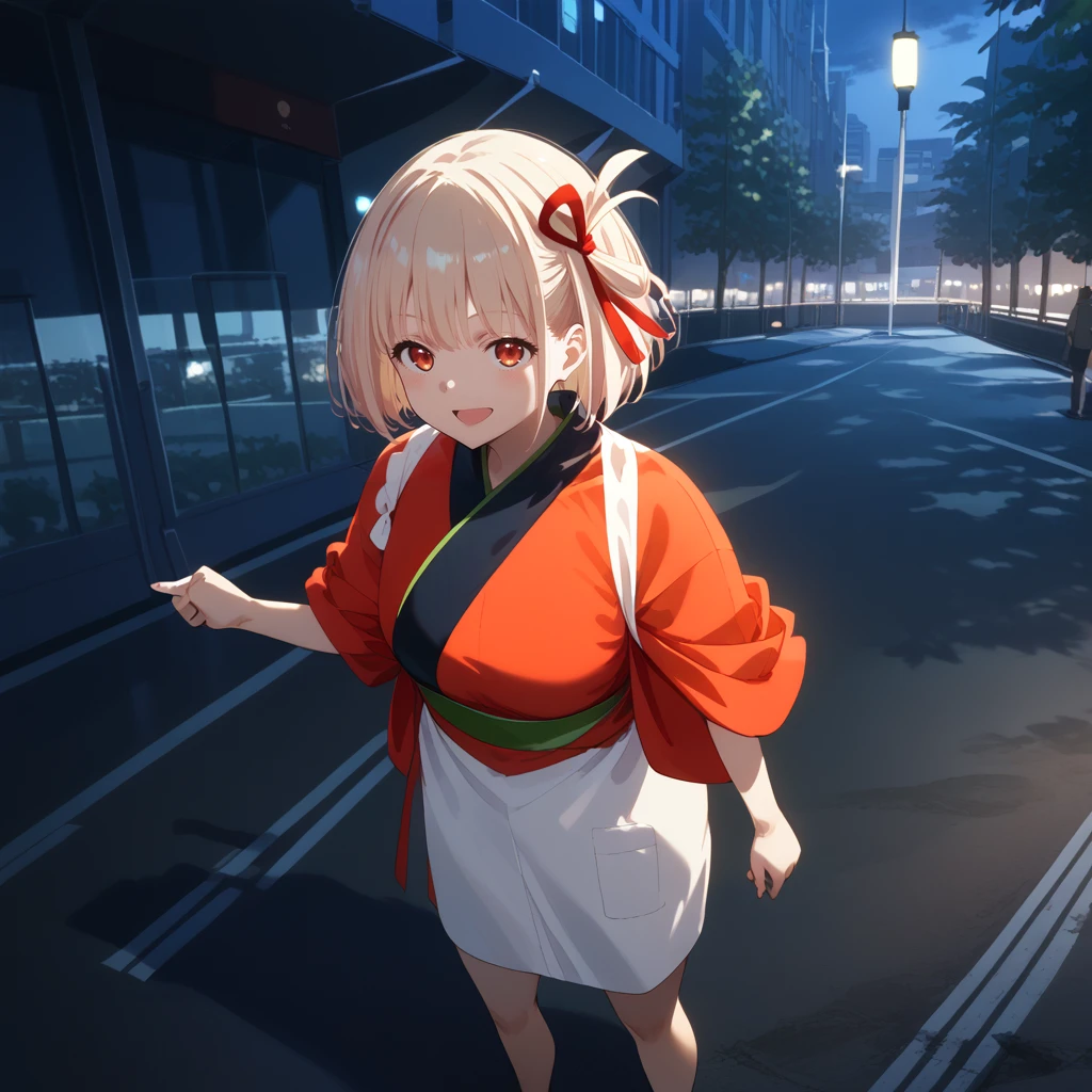 score_8_up, score_7_up, source_anime
nishikigi chisato, 1girl, kimono
full body, standing
Evening, streetlight, sunset, shadow, darkness, electric light, city light, sunset, stretched shadow, small white moon
looking back
pointing
from above
Eternal Darkness
smile
<lora:NishikigiChisato_sdxl:1>