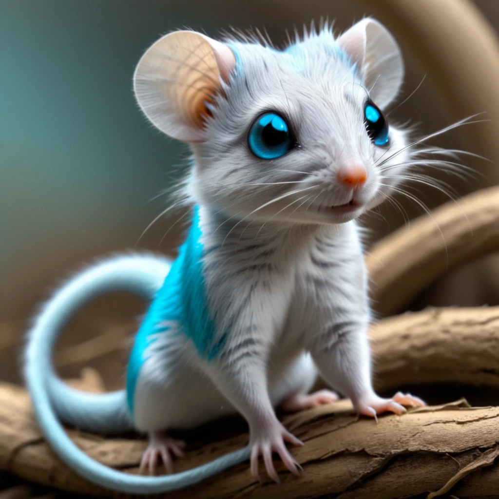 <lora:artfullyPRODENT_SDXL_V1:1>,  platinum rodent, mammal, rodent, cyan eyes, long tail