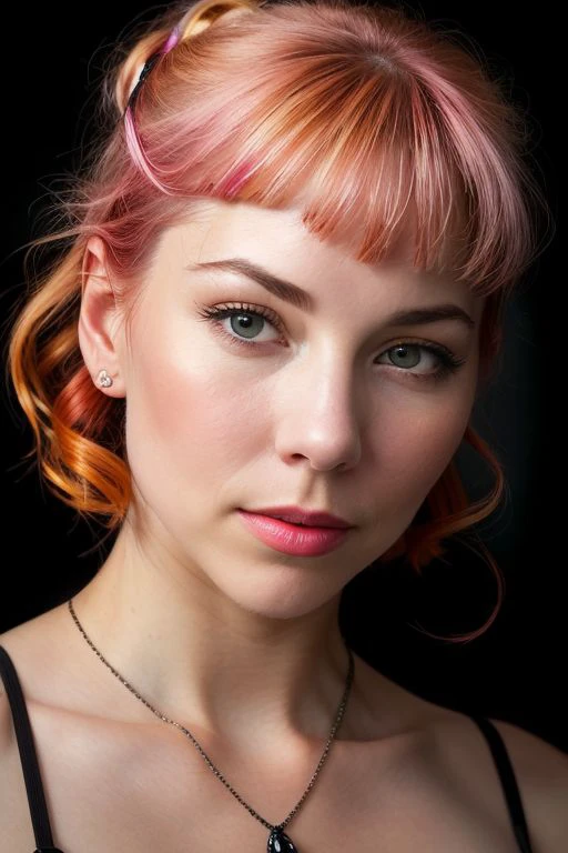 DEN_lizbit_steamgirl,
(headshot:1.2) portrait on a (plain black background:1.2), (headshot:1.2), (face focus:1.1), (facing the camera:1.2), Head in the centre, (eye contact:1.3), (intense stare:1.1), mouth open, (facing straightforward:1.2), (forward facing:1.1), Head, face, Head focus, Head tilted down, looking slightly up at the camera,
bokeh, f1.4, 40mm, photorealistic, raw, 8k, textured skin, skin pores, intricate details  <lora:epi_noiseoffset2:1>, epiCRealism