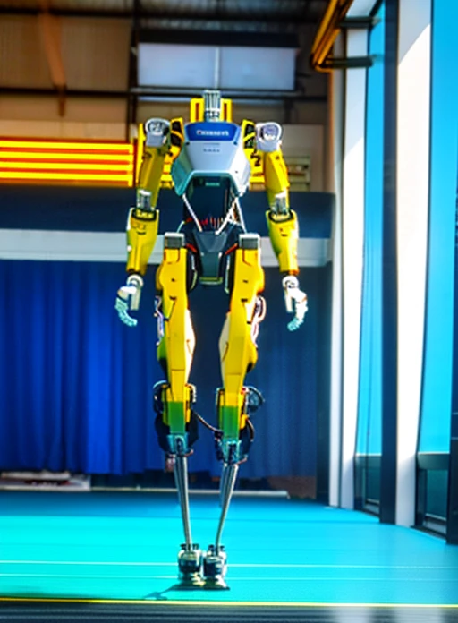 robot, humanoid robot, wire, boston dynamics, agility robotics, 
((masterpiece, best quality, high_resolution, distinct_image)), with (panel lining skin). 
with a (beautiful prideful look)
(body made out of carbon fiber, articifial muscle, and golden light)
<lora:Real_Humanoid_Robot:0.8>, (robot), (cable:1.4), (diy, 3d printed)