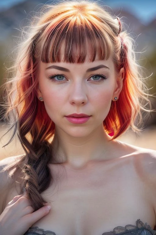 DEN_lizbit_steamgirl,
(headshot:1.2) portrait on a (plain grey background:1.2), (headshot:1.2), (face focus:1.1), windswept chaotic hair, soft lighting, low contrast, low saturation,
bokeh, f1.4, 40mm, photorealistic, raw, 8k, textured skin, skin pores, intricate details <lora:epi_noiseoffset2:1>, epiCRealism