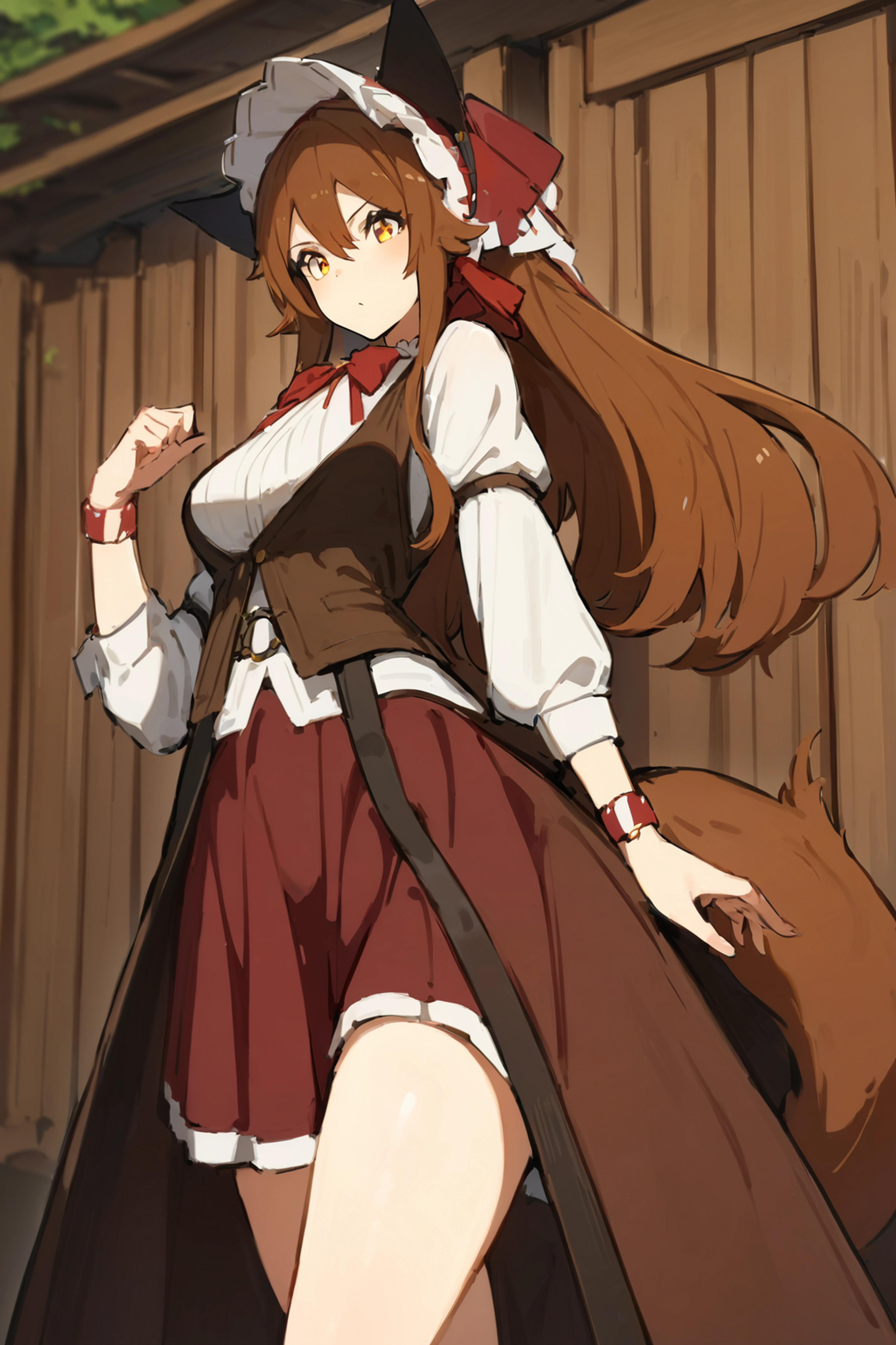 Eris,1 girl,red hair,blush, small,Small breasts,nm1, rabbit, Rabbit ears,