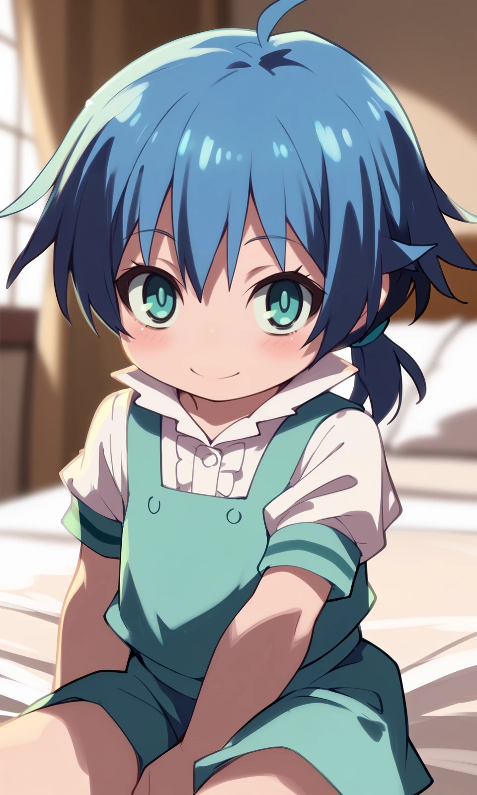 score_9,score_8_up,score_7_up, score_6_up, BREAK
lloyd, aqua eyes, blue hair, low ponytail,
indoors, bedroom, looking at viewer,
<lora:LloydDeSaloum_Pony:1><lora:sd_xl_dpo_lora_v1:0.35> <lora:ZN-MAnon-XLV7.2:0.8>