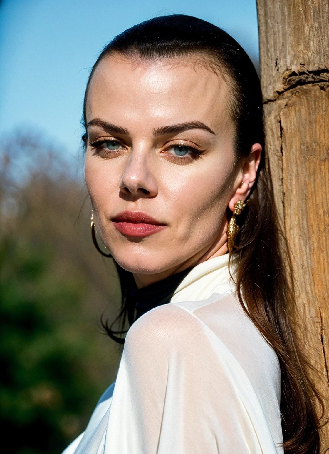 A stunning intricate full color portrait of (sks woman:1), wearing a black turtleneck, epic character composition, sharp focus, natural lighting, f2, 35mm, film grain,
Smirk, machine face, fine details, realistic shaded, intricate, elegant,
<lora:locon_perfecteyes_v1_from_v1_64_32:0.2> perfecteyes,
(metart), best quality, ultra high res, 8K, raw,
(highly detailed skin:1.2),, <lora:locon_debimazar_v1_from_v1_64_32:0.7> <lora:lora-small-debi-mazar-v1:0.65>