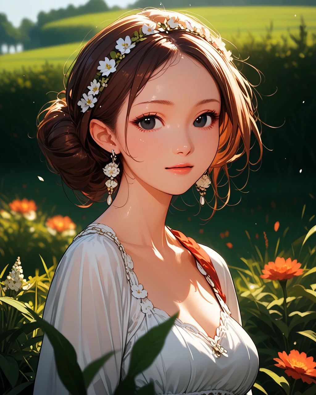 1girl, solo, sfw, black eyes, <lora:hwasaXL:1>, depth of field, beautiful background, score_9, score_8_up, score_7_up, score_6_up, score_5_up, score_4_up, best quality, masterpiece