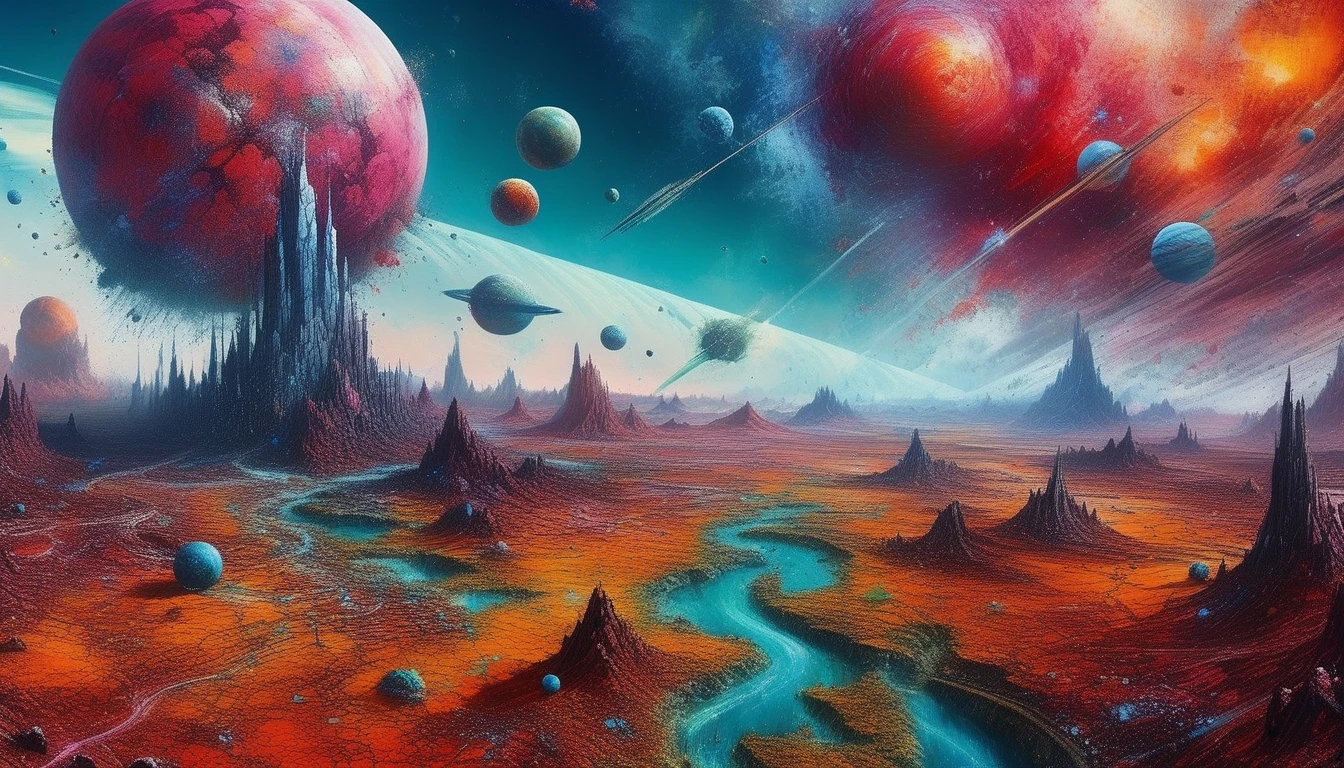 xslx painting, landscape on a strange subversive planet, highly detailed <lora:xslx-rebel:1.1>