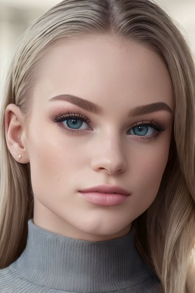 headshot of S456_RoxyShaw,a stunning woman,in a (mall:1.1),wearing a (cowlneck),(4k, RAW photo, best quality, 50mm, depth of field, ultra high res:1.1),(intricate, photorealistic, cinematic-shot, masterpiece, ultra-detailed:1.1),