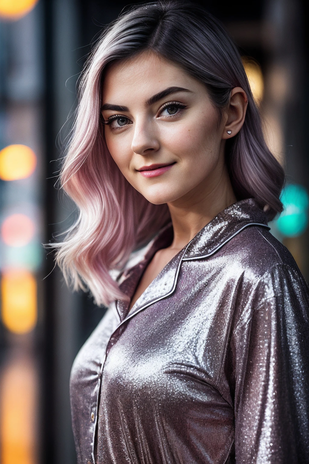 EvaE_SoloTI_v1,
(In a snug, metallic-looking pajama set, with a playful smirk and tousled hair, for a whimsical and cozy look), (A bustling city street in the rain, vibrant atmosphere), (seductive:1.3),(analog, cinematic, film grain, hazy atmosphere, cinematic shot:1.3), (soft and diffused lighting, enhancing the vibrant and artistic atmosphere with a combination of soft and natural light),
<lora:add_detail:0.6>, PA7_Portrait-MCU