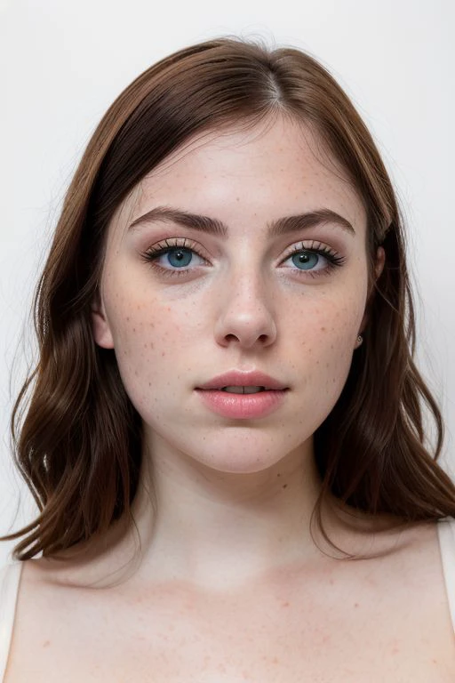 DEN_koriayn_OF,
((headshot:1.1) portrait on a bright white background, (headshot:1.2), face focus, intricate (beautiful eyes:1.2), (wide open eyes:1.1), Big eyes, clean photo, side lighting, low contrast, low saturation:1.2),
bokeh, f1.4, 40mm, photorealistic, raw, 8k, textured skin, skin pores, intricate details <lora:epi_noiseoffset2:1>, epiCRealism
