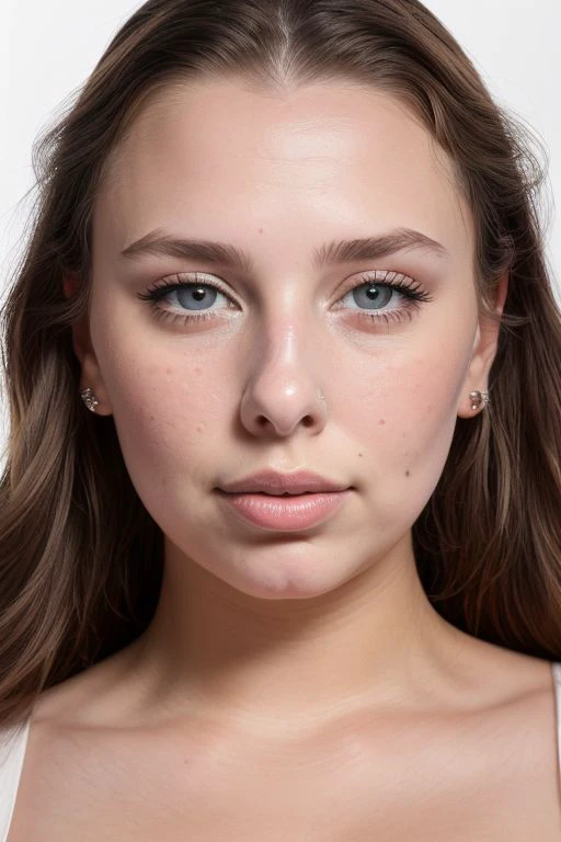 DEN_just_wingit,
((headshot:1.1) portrait on a bright white background, (headshot:1.2), face focus, intricate (beautiful eyes:1.2), (wide open eyes:1.1), Big eyes, clean photo, side lighting, low contrast, low saturation:1.2),
bokeh, f1.4, 40mm, photorealistic, raw, 8k, textured skin, skin pores, intricate details <lora:epi_noiseoffset2:1>, epiCRealism
