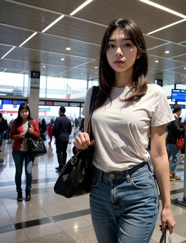 <lora:add_detail:0.25> (realistic, photo-realistic:1.3),
1girls, 24yo asian female,
carrying bag, bag, travel,
  <lora:Airport-Hall-000005:0.6> airport, hall