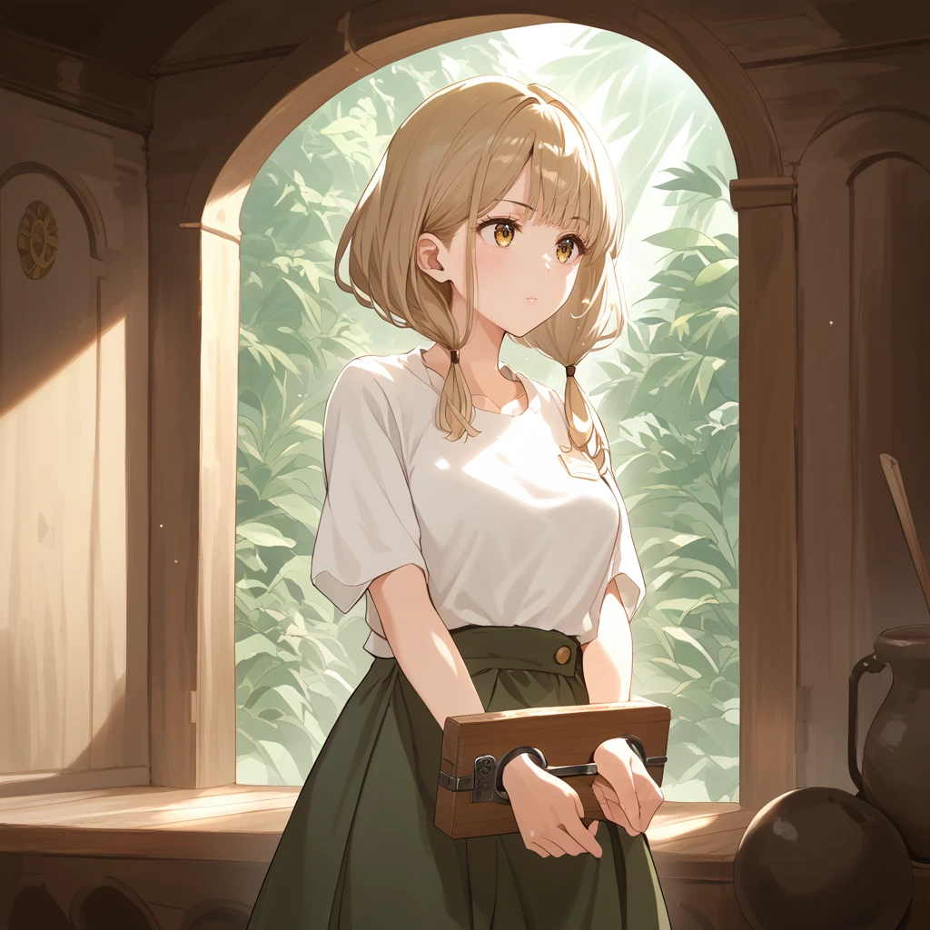 score_8_up, score_7_up, source_anime
1girl, solo
whc, wooden handcuffs
border shirt
Morning sunlight, strong light coming in light rays light sparkles lens flare deep shadows caustics golden hour
looking to the side
foot focus (focus sole of foot)
Ancient Land
confused
<lora:WoodenHandCuffs_sdxl:1>
rating_safe