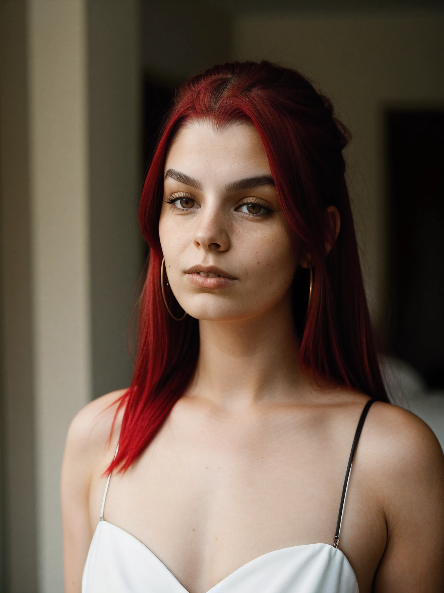 annagazanis, red hair, portrait, <lora:annagazanis:1>