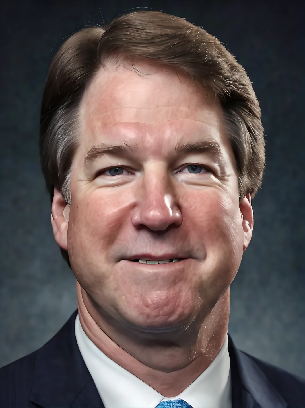 BrettMKavanaughExl, photo studio portrait, upper body, realistic, detailed skin texture,