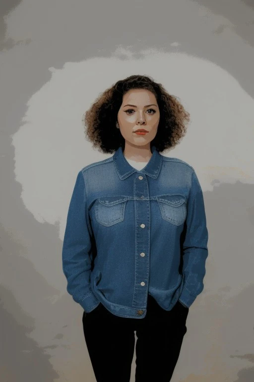 (pp clothes), adult woman, looking afraid, sacred, peeing, jeans