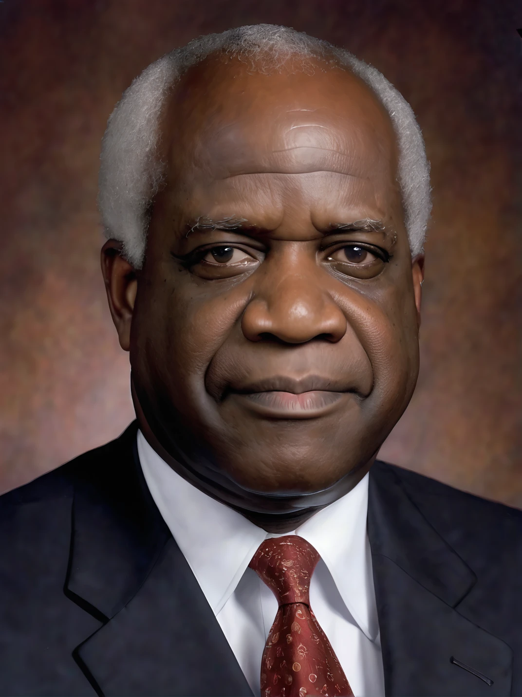 ClarenceThomasExl, photo studio portrait, upper body, realistic, detailed skin texture,