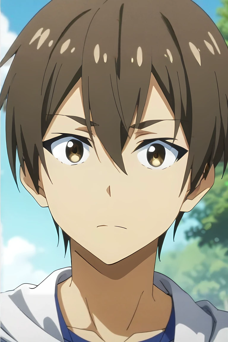 score_9, score_8_up, score_7_up, , rating_safe, , anime screencap, anime coloring, official style, , depth of field, 1boy, solo, male focus, <lora:hideki_nishimura_pony:0.8>, hideki_nishimura, brown hair, brown eyes, short hair, hair between eyes, ahoge, , , <lora:sdxl_lightning_8step_lora:1>