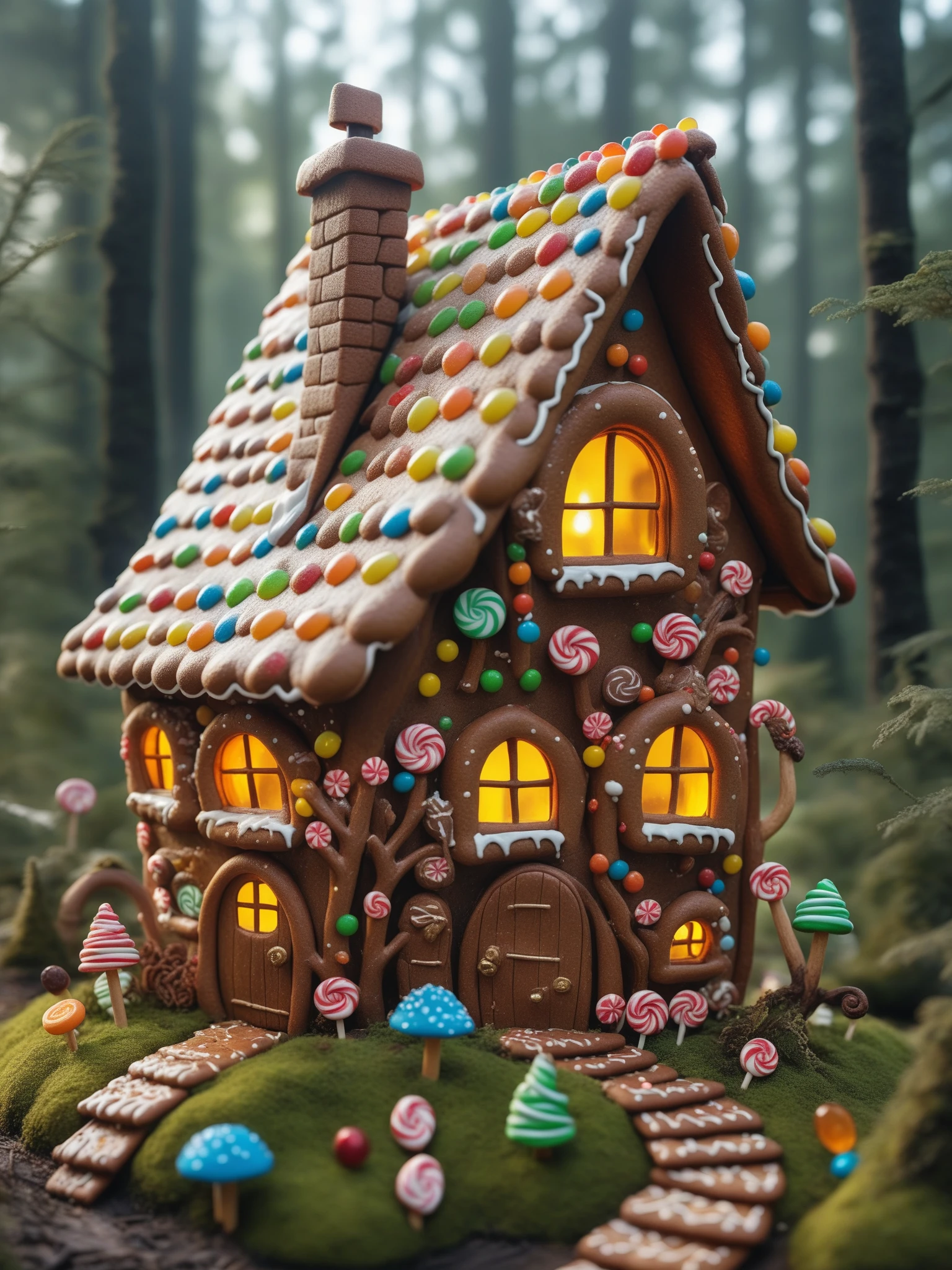 FRESHIDEAS Fantasy Cottage,Gingerbread House,candy cottage,a cottage all **** with chocolate and candy and Ginger-cookies,Gingerbread man,melted chocolate and candy,transparent Candies,refraction,reflex,
Dark Forest,Black Magic,Black Elf's Little House,Mystery,Swamp,Crow,Fluorescence.magic,