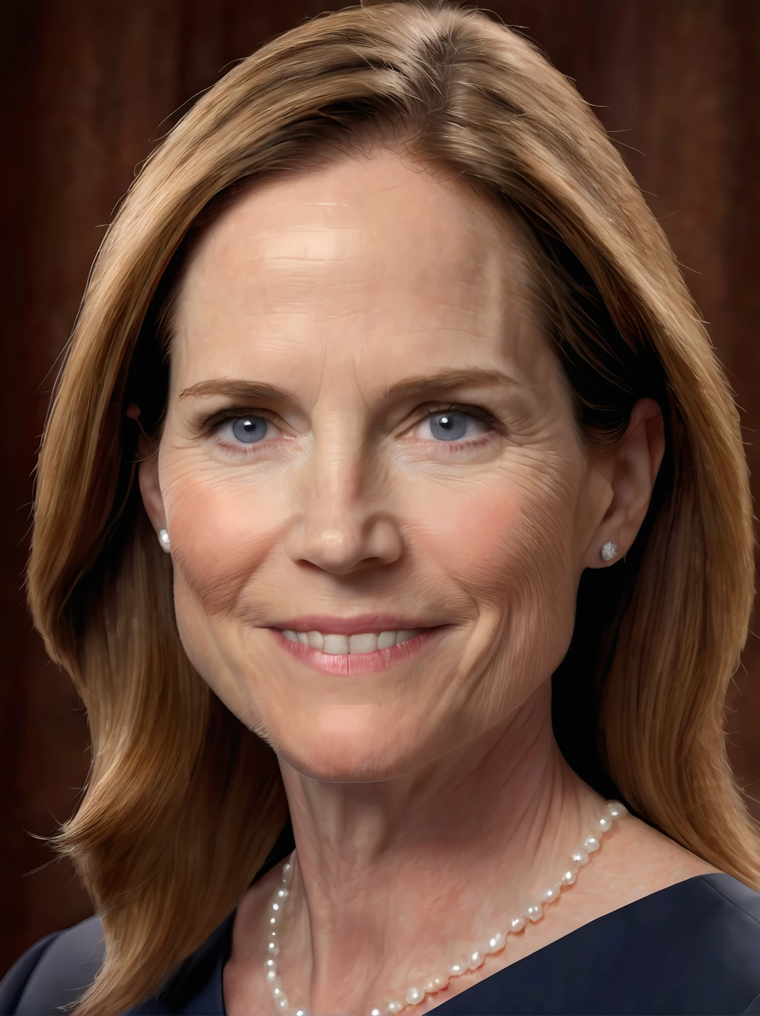 AmyConeyBarrettExl, photo studio portrait, upper body, realistic, detailed skin texture,