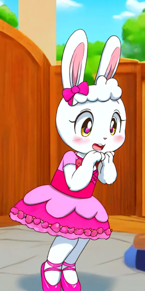 (((mimirin))), (white bunny, bunny ears, white body, detailed eyes ...