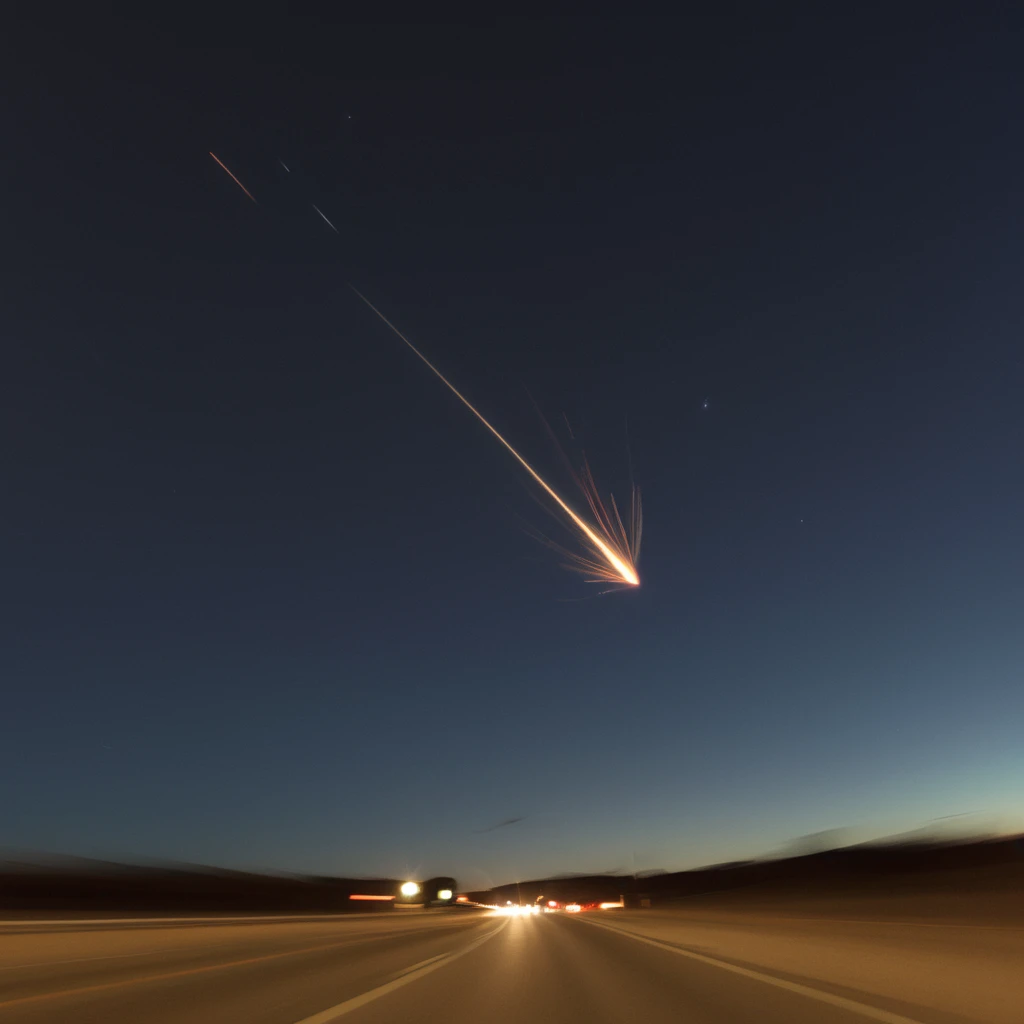 (motion blur, timelapse, :1.3) (meteor, final day, apocalypse:1.3)