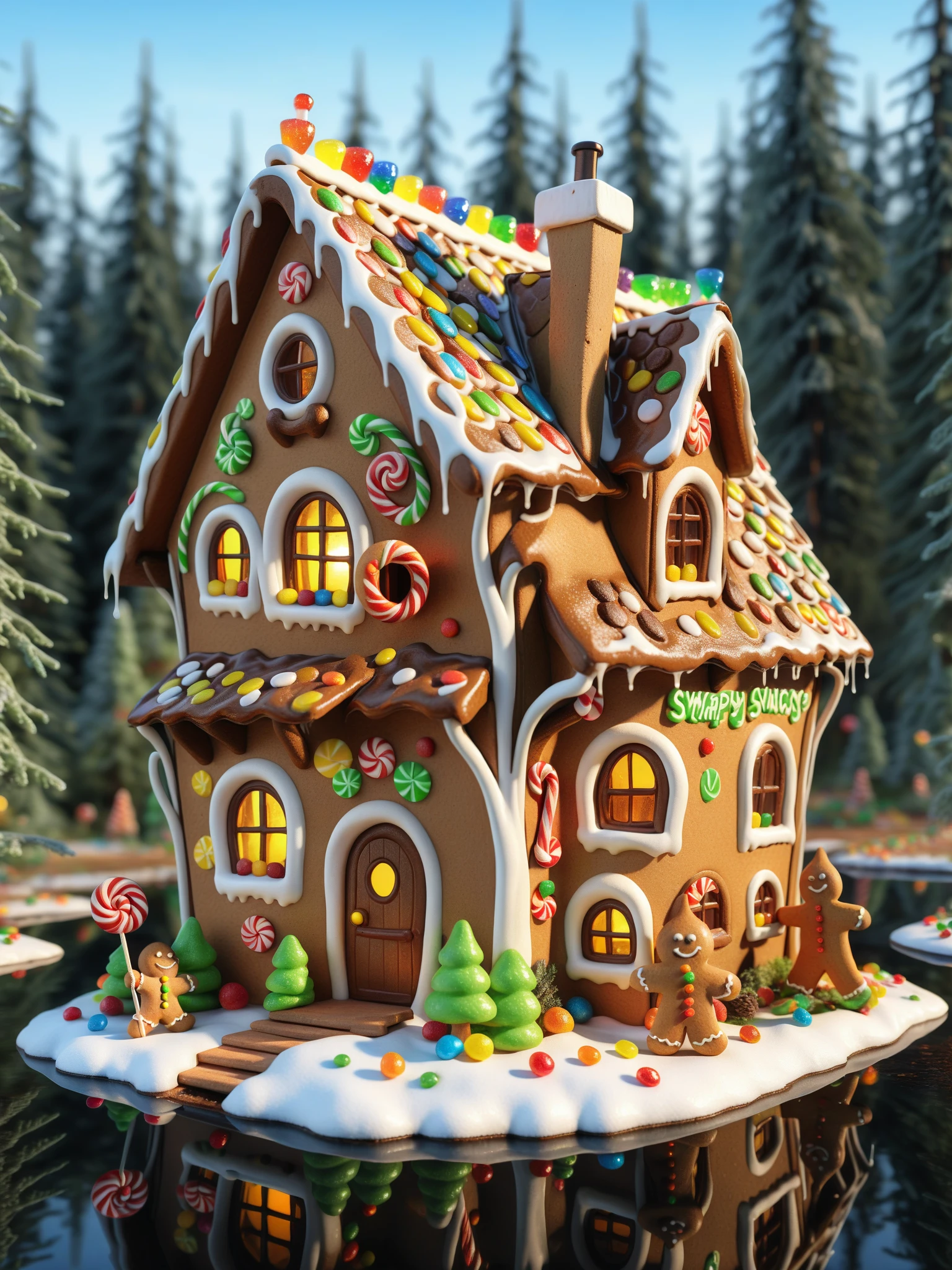 FRESHIDEAS Fantasy Cottage,Gingerbread House,candy cottage,a cottage all **** with chocolate and candy and Ginger-cookies,Gingerbread man,melted chocolate and candy,transparent Candies,refraction,reflex,
Dark Forest,Black Magic,Black Elf's Little House,Mystery,Swamp,Crow,Fluorescence.magic,