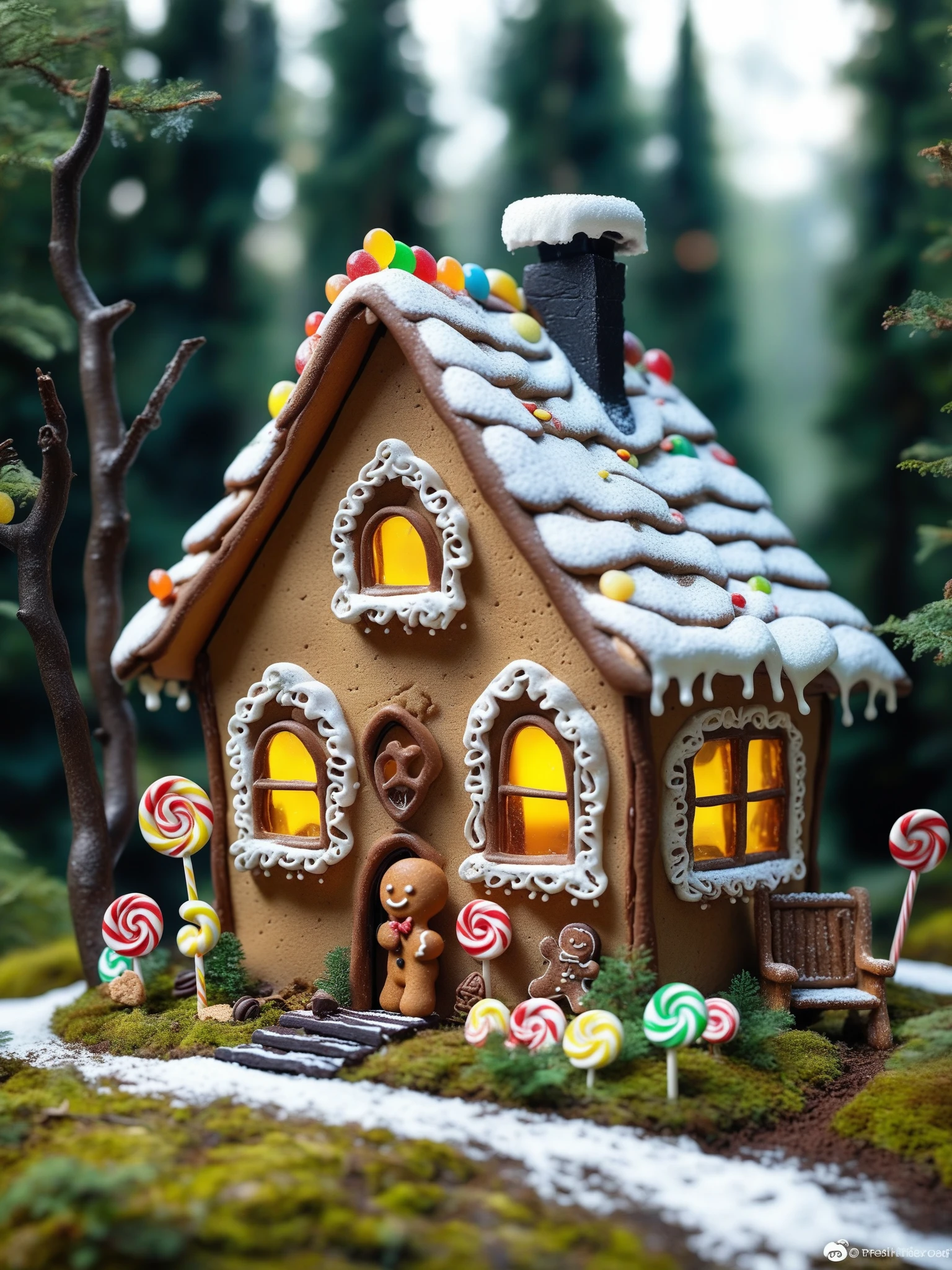 FRESHIDEAS Fantasy Cottage,Gingerbread House,candy cottage,a cottage all **** with chocolate and candy and Ginger-cookies,Gingerbread man,melted chocolate and candy,transparent Candies,refraction,reflex,
Dark Forest,Black Magic,Black Elf's Little House,Mystery,Swamp,Crow,Fluorescence.magic,