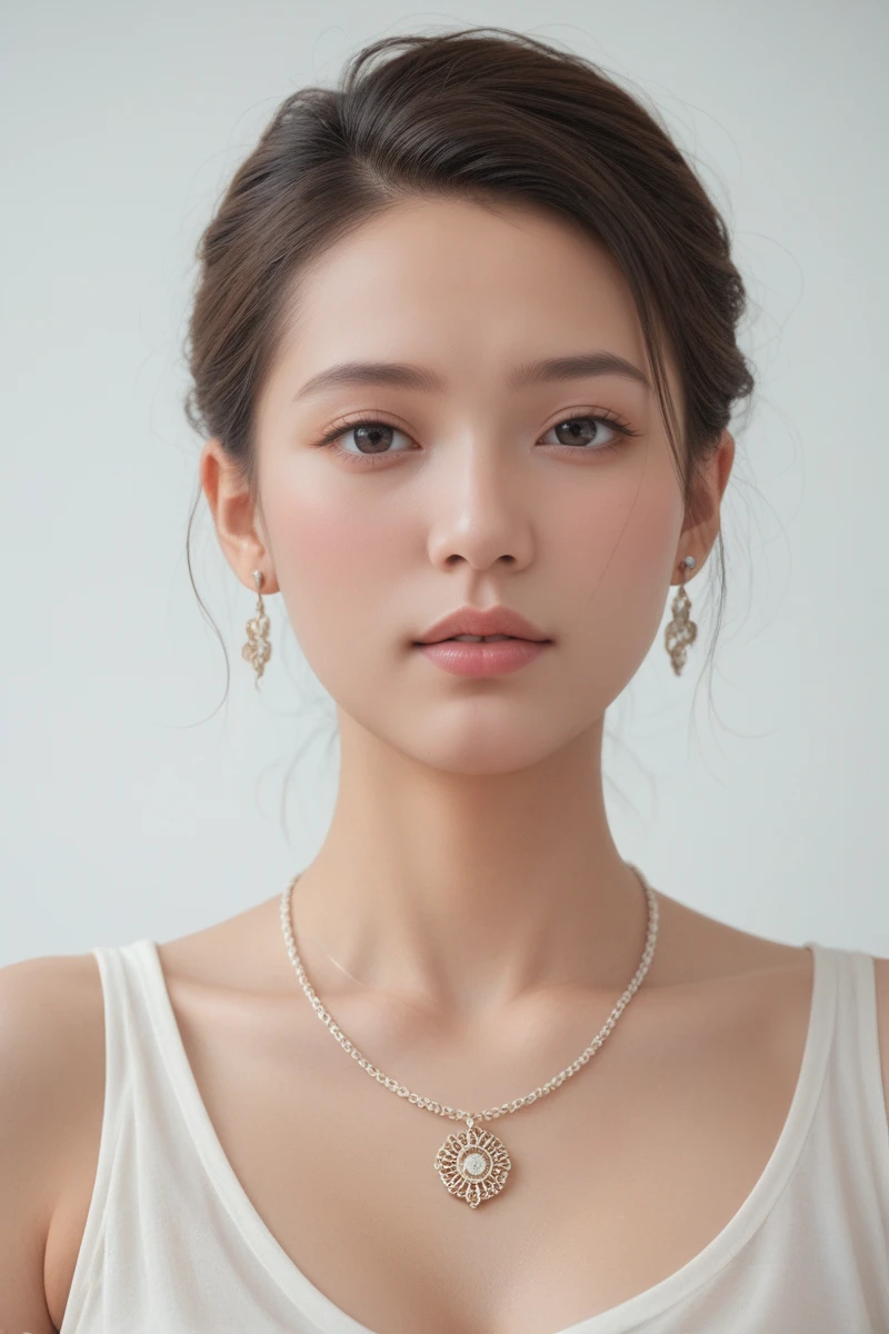 score_9, score_8_up, score_7_up,beautiful woman, 20 years old, japanese, Detailed Skin Textures and detailed skin pores ,(Detailed glans) and beautiful mouth and face, earrings, necklace,