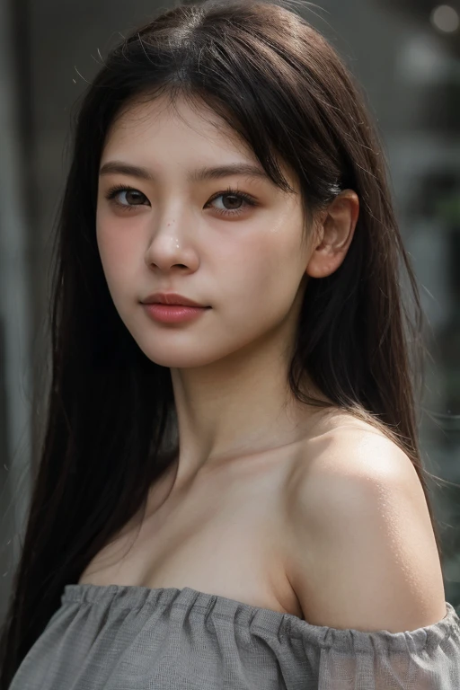 lens: 135mm f1.8,(Highest quality), (Beautiful  Japanese girl),  (Moist lips), Narrow eyes, double eyelid,Delicate clavicle,Flat Chest,Shortcuts, A faint smile, Professional Lighting, 
(Completely naked), (Sunburned skin:0.2),Full body photo、Full Body Focus、In front of a white wall、Standing upright and motionless、I can see your knees、There is a mole on the corner of the eye