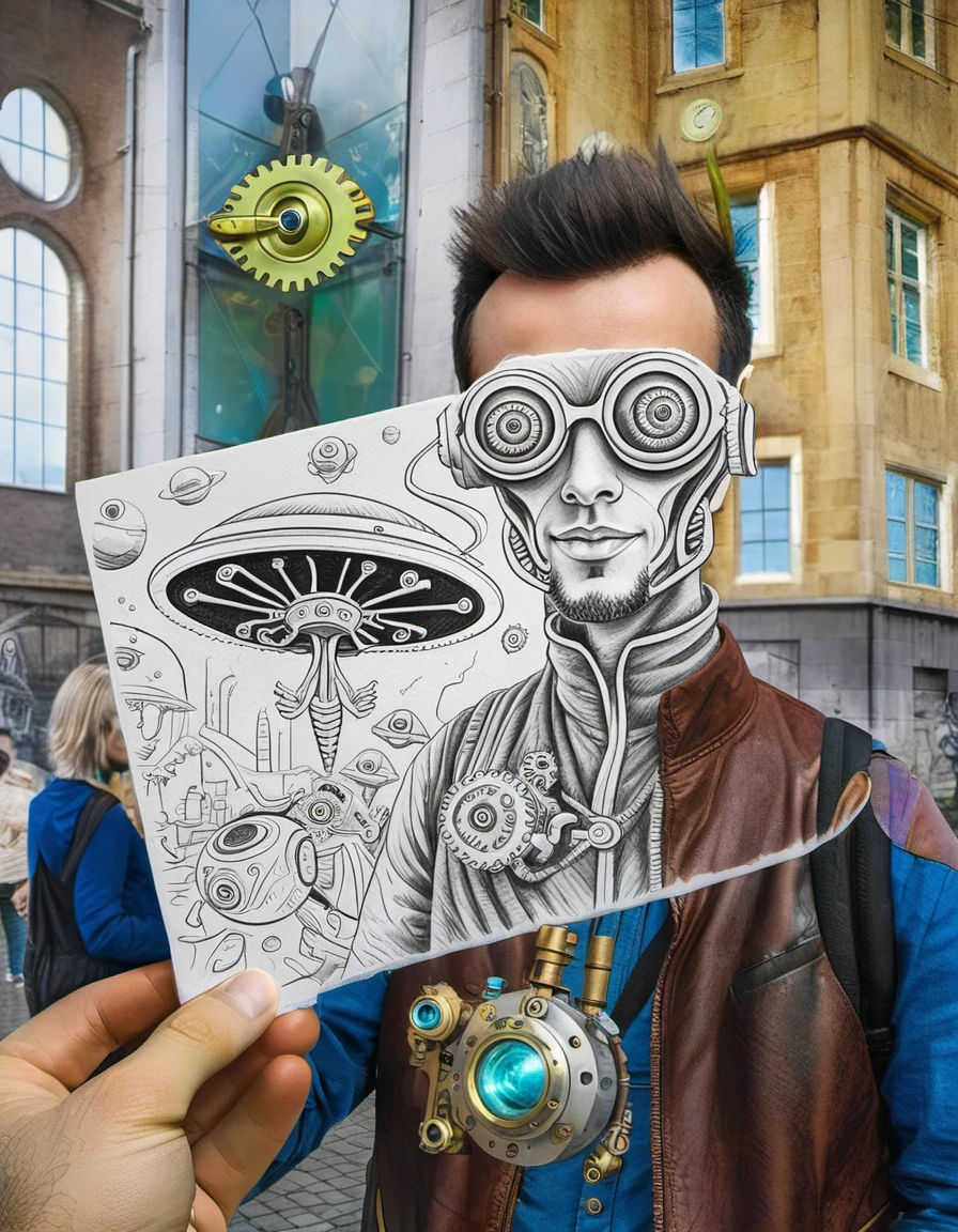 Pencil vs. Camera - Ben Heine Style - SDXL 1.0 v1.0