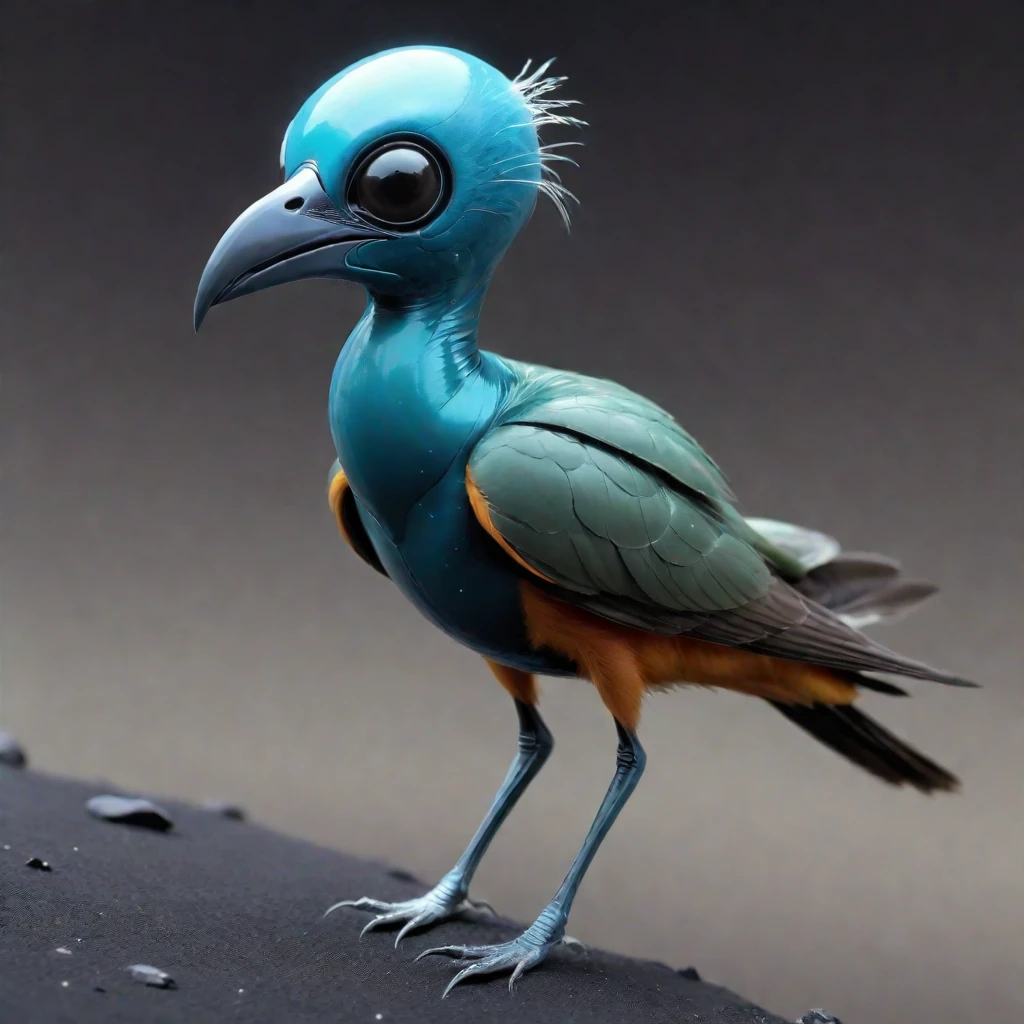 <lora:artfullyBIRDY_SDXL_V1:1>, bird, alien planet, unique species