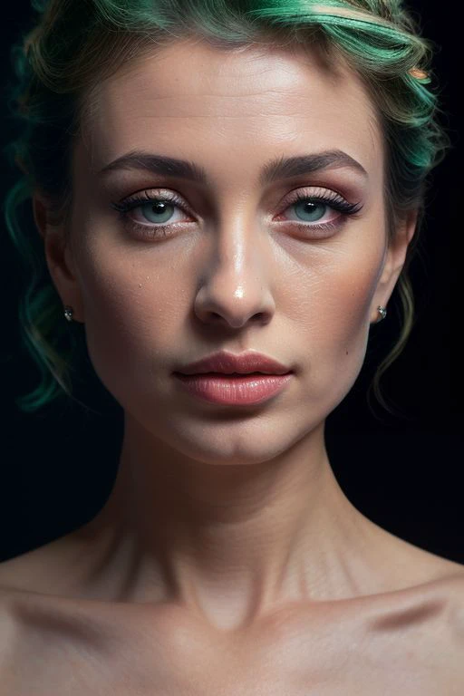 DEN_avrora_stylerotica,
(headshot:1.2) portrait on a (plain dark background:1.2), (headshot:1.2), (face focus:1.1), intricate (beautiful eyes:1.2), (wide open eyes:1.1), Big eyes, clean photo, lighting from behind, (Red lighting from the left:1.3), (Blue lighting from the right:1.3),
bokeh, f1.4, 40mm, photorealistic, raw, 8k, textured skin, skin pores, intricate details <lora:epi_noiseoffset2:1>, epiCRealism