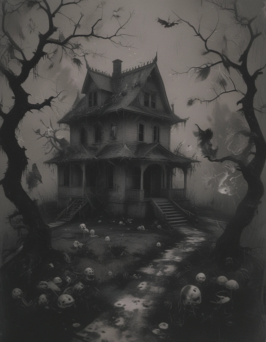 haunted house  <lora:CBS_novuschroma38 style-3:1> novuschroma38 style