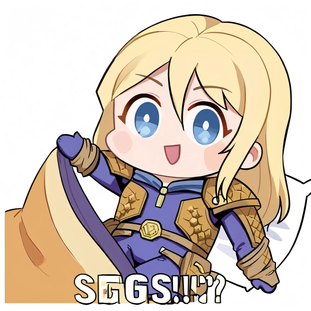 score_9, score_8_up, score_7_up, source_anime, Seggs, chibi, open mouth, smile, english text, <lora:Seggs_XLPD:1.1>, 1girl,(solo:1.2),gurisw,long hair,blue eyes,bodysuit,armor,shoulder armor,shoulder pads, <lora:GuriPony-000021:0.89>